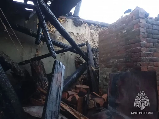 В Фурманове сгорел нежилой дом